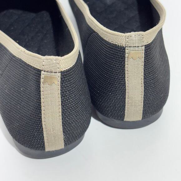 Birdies Black Bird Knit Pointed Toe Flat Loafer Size 9 - Picture 5 of 8